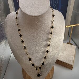 Chic Black and Gold Necklace